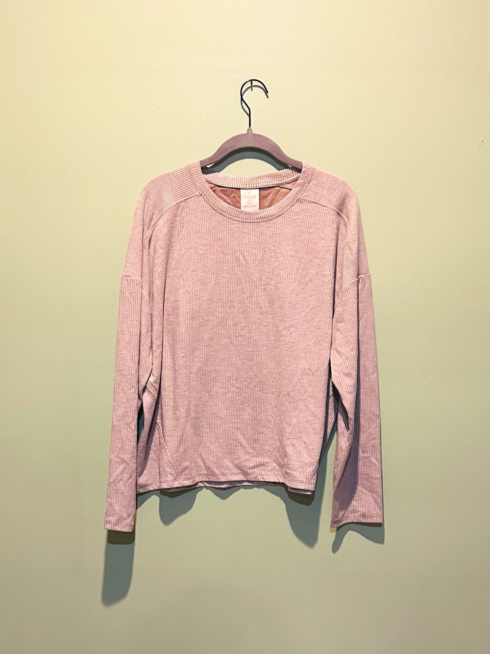 Freely W Natalie Pullover- Ribbed Long-Sleeve Women's Top